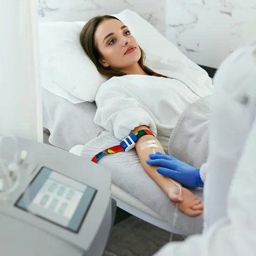 Aplicação de ozônio na lombar