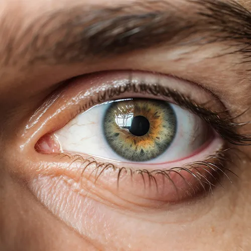 Consulta da íris dos olhos