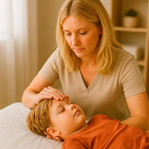 Sessão de osteopatia